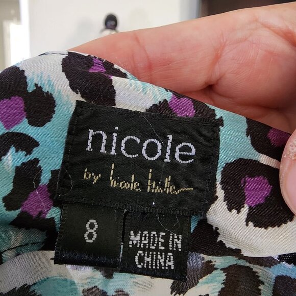 NICOLE MILLER ANIMAL PRINT TOP - Picture 3 of 3